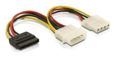 DeLOCK Cable Power SATA HDD > 2x 4pin male/female 0,165 m