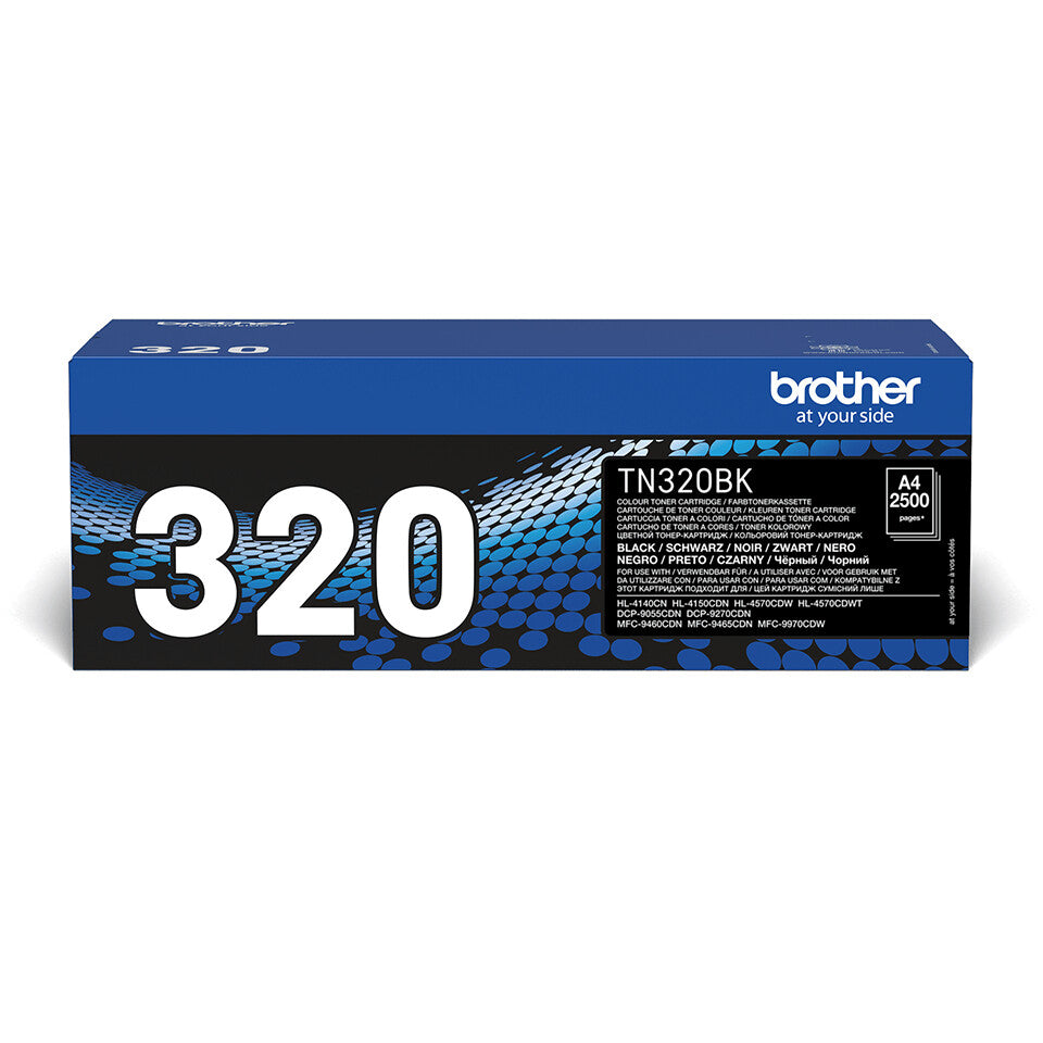 Brother TN-320BK Tonerkassett 1 styck Original Svart