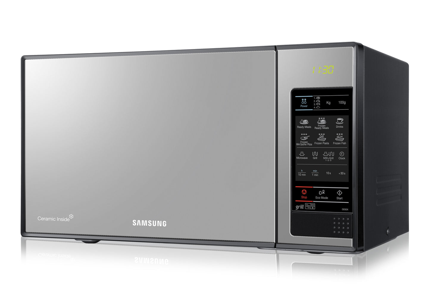 Samsung GE83X mikrovågsugn Silver Grillmikrovågsugn Bänkdiskmaskin 23 l 800 W