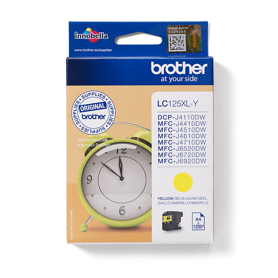 Brother LC-125XLY bläckpatroner 1 styck Original Gul