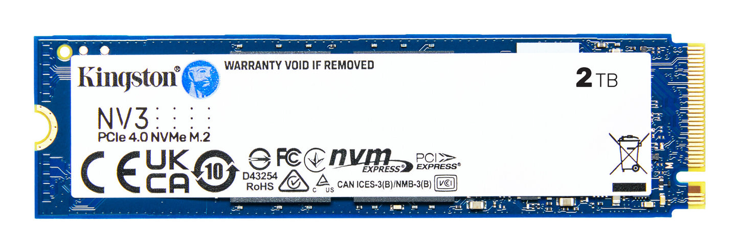 Kingston Technology NV3 2 TB M.2 PCI Express 4.0 NVMe 3D NAND