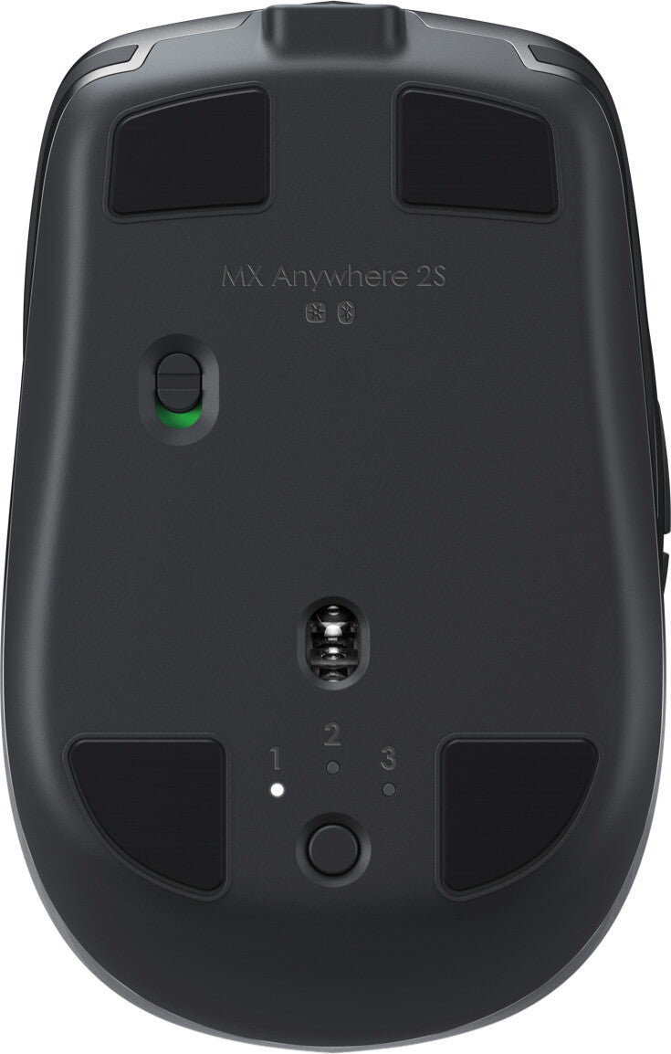 Logitech MX Anywhere 2s datormöss Kontor högerhand Trådlös RF + Bluetooth laser 4000 DPI