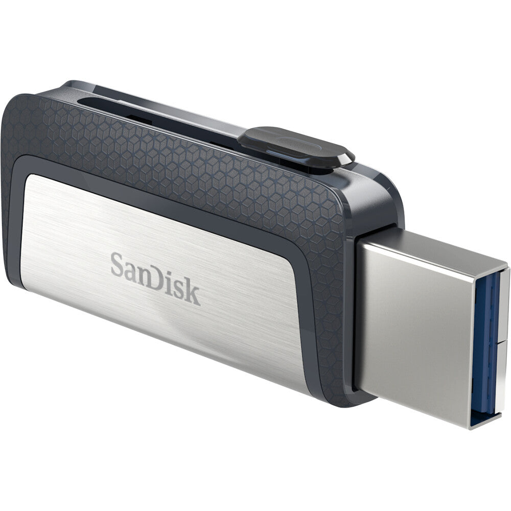 SanDisk Ultra Dual Drive USB Type-C USB-sticka 64 GB USB Type-A / USB Type-C 3.2 Gen 1 (3.1 Gen 1) Svart, Silver