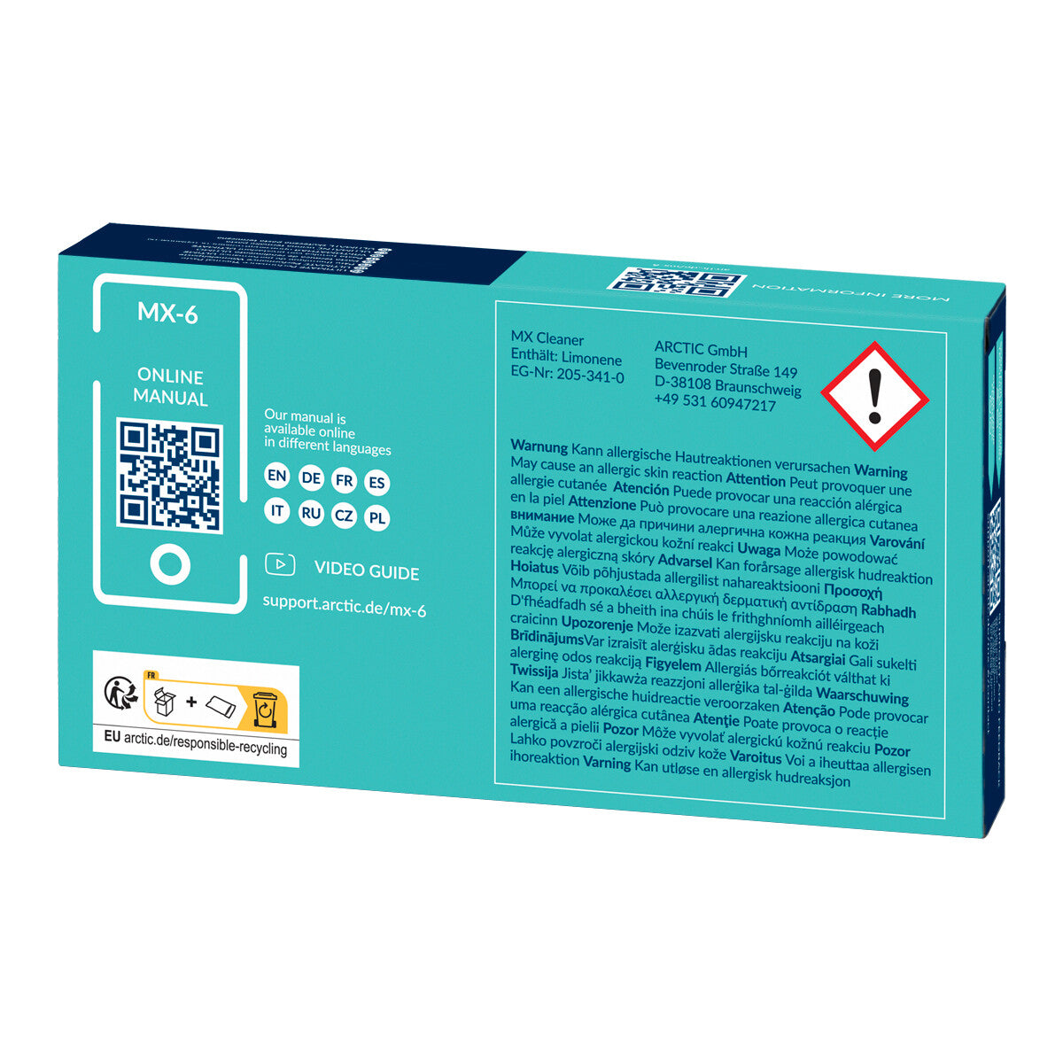 ARCTIC MX-6 kylflänsföreningar Termiskt fett 4 g