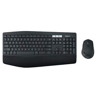 Logitech 920-008221 tangentbord Mus inkluderad Universal Trådlös RF + Bluetooth QWERTZ tyska Svart