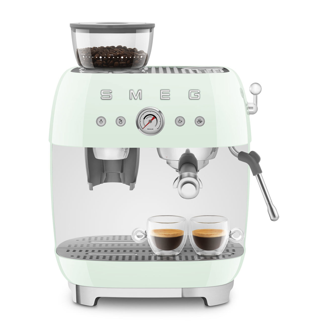Smeg 50's Style Espressomaskin EGF03PGEU Pastellgrön