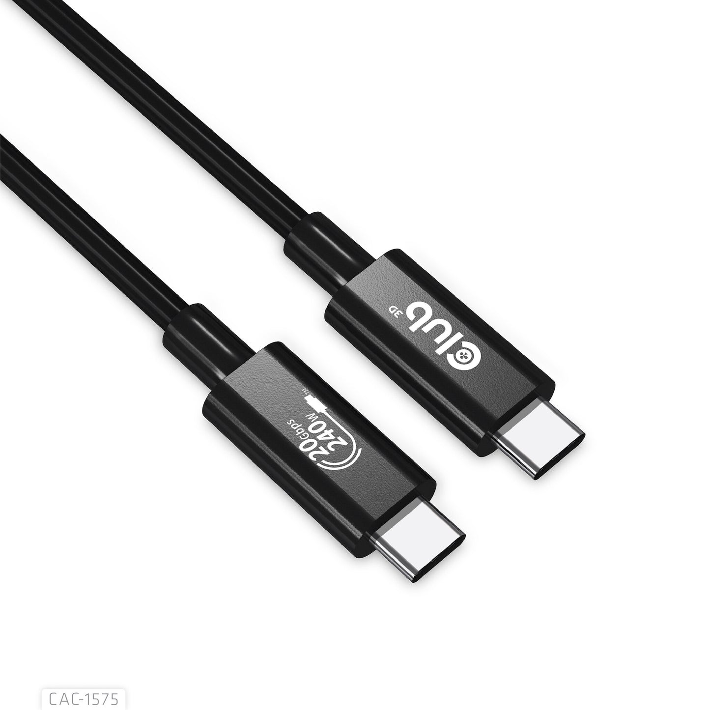 CLUB3D CAC-1575 USB-kablar USB4 Gen 2x2 2 m USB C Svart