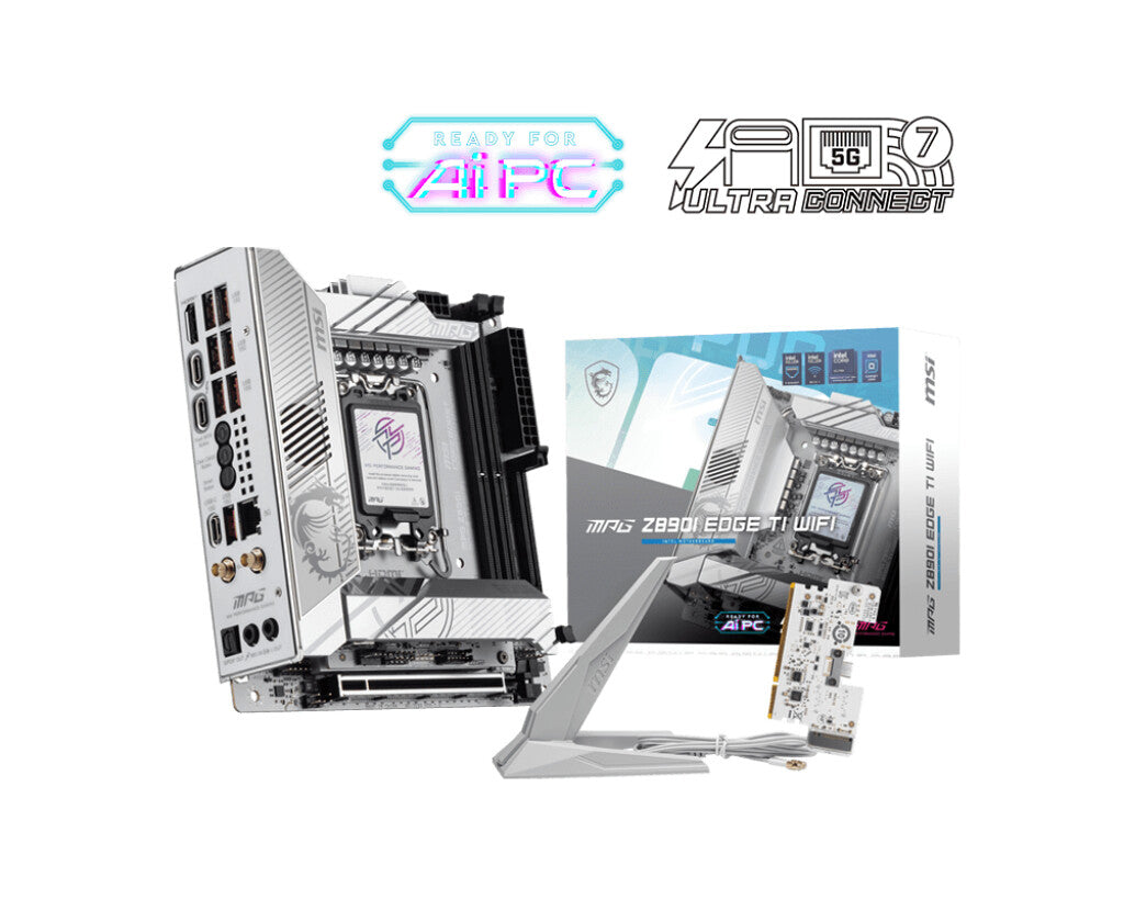 MSI MPG Z890I EDGE TI WIFI moderkort Intel Z890 LGA 1851 (Socket V1) Mini-ITX