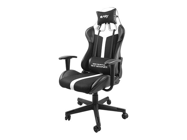 FURY AVENGER XL Universal spelstol Stoppad sits Svart, Vit
