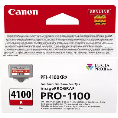 Canon LUCIA PRO II bläckpatroner 1 styck Original Standardavkastning Röd