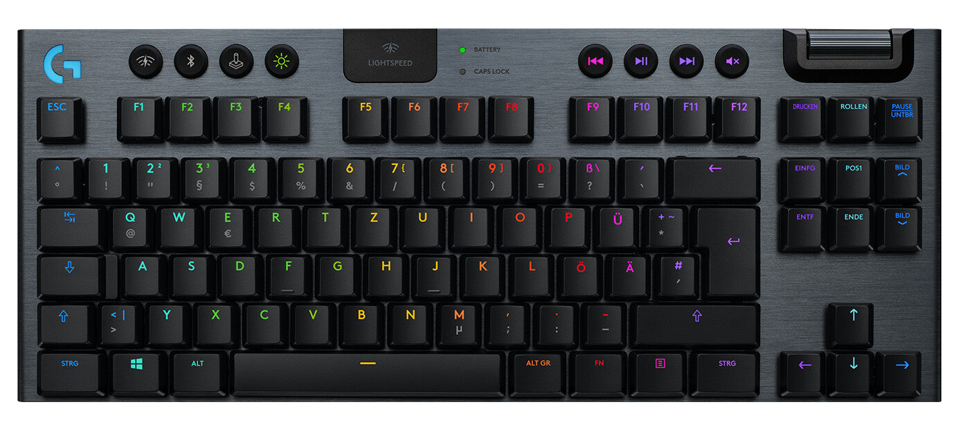 Logitech G G915 Tkl tangentbord Spela Trådlös RF + Bluetooth QWERTY Nordic Kol