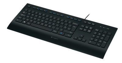 Logitech K280E Pro f/ Business tangentbord Kontor USB QWERTY Amerikanskt internationellt Svart