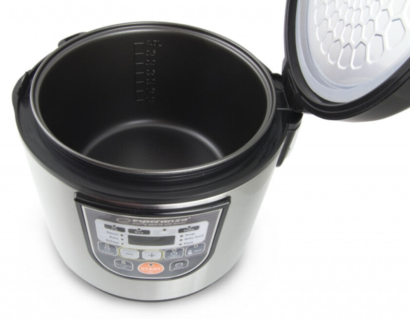 Esperanza EKG011 multicooker 5 l 860 W Svart, Rostfritt stål
