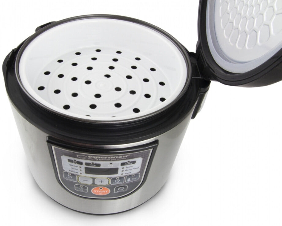 Esperanza EKG011 multicooker 5 l 860 W Svart, Rostfritt stål