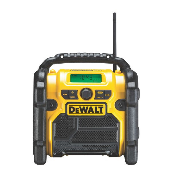 DeWALT DCR020-QW radioapparater Bärbar Digital Svart, Gul