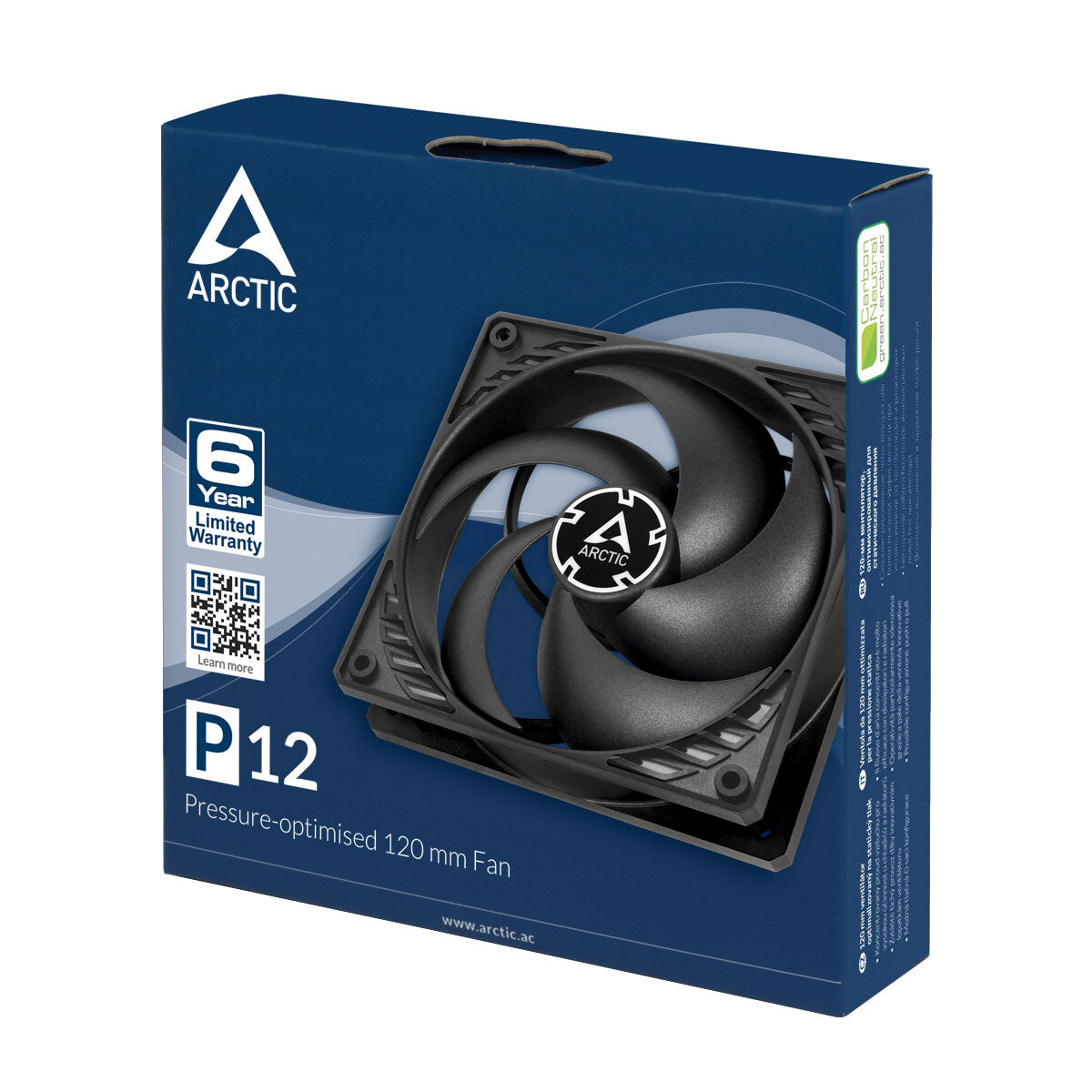 ARCTIC P12 Datorväska Fan 12 cm Svart