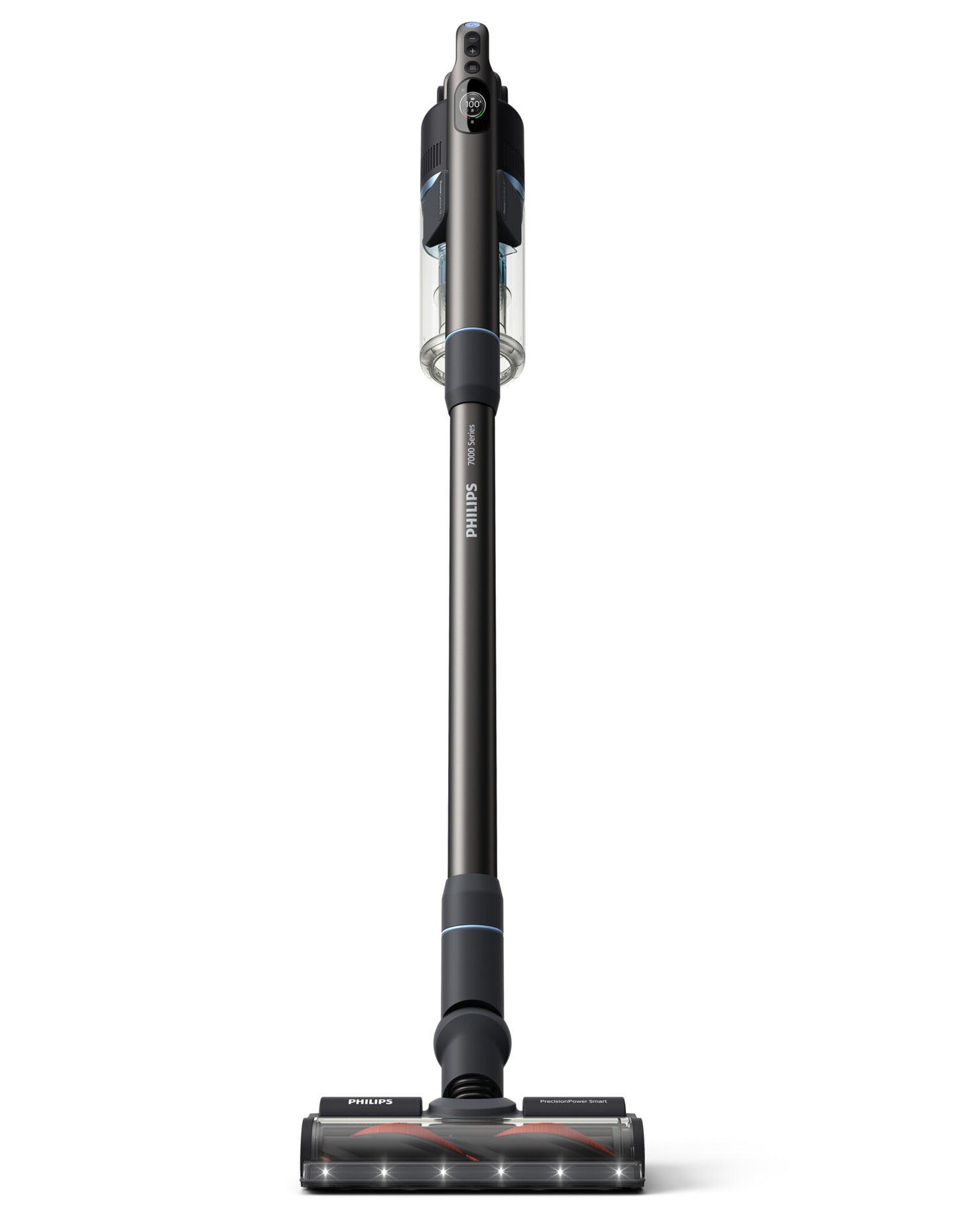 Philips 7000 series XC7053/01 upprättstående dammsugare och elektrisk sopborste Skaftdammsugare Batteri Torr&våt Cyklonisk Utan påse 0,6 l Svart, Blå