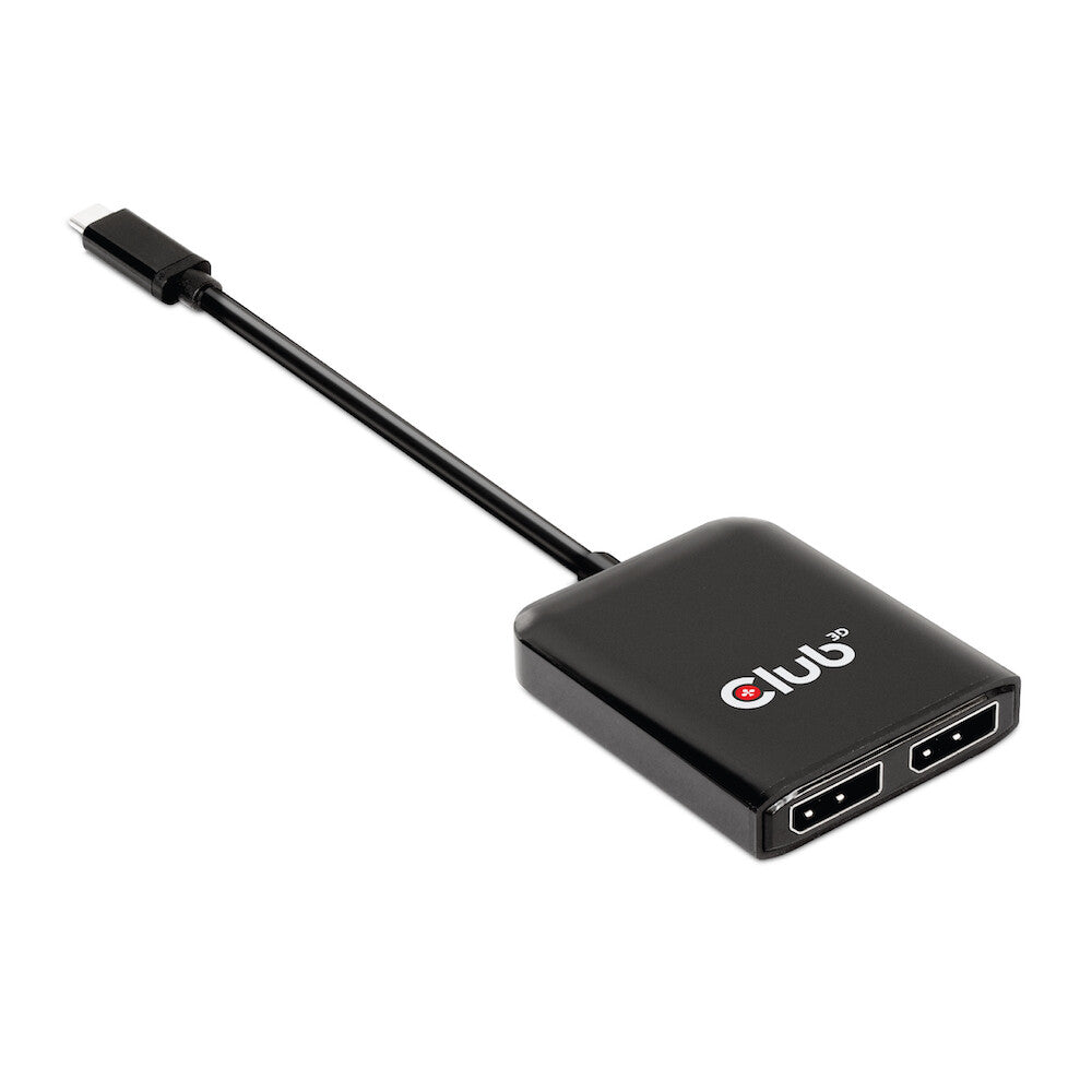 CLUB3D CSV-1555 videokabeladapter 1,5 m USB Type-C 2 x DisplayPort Svart
