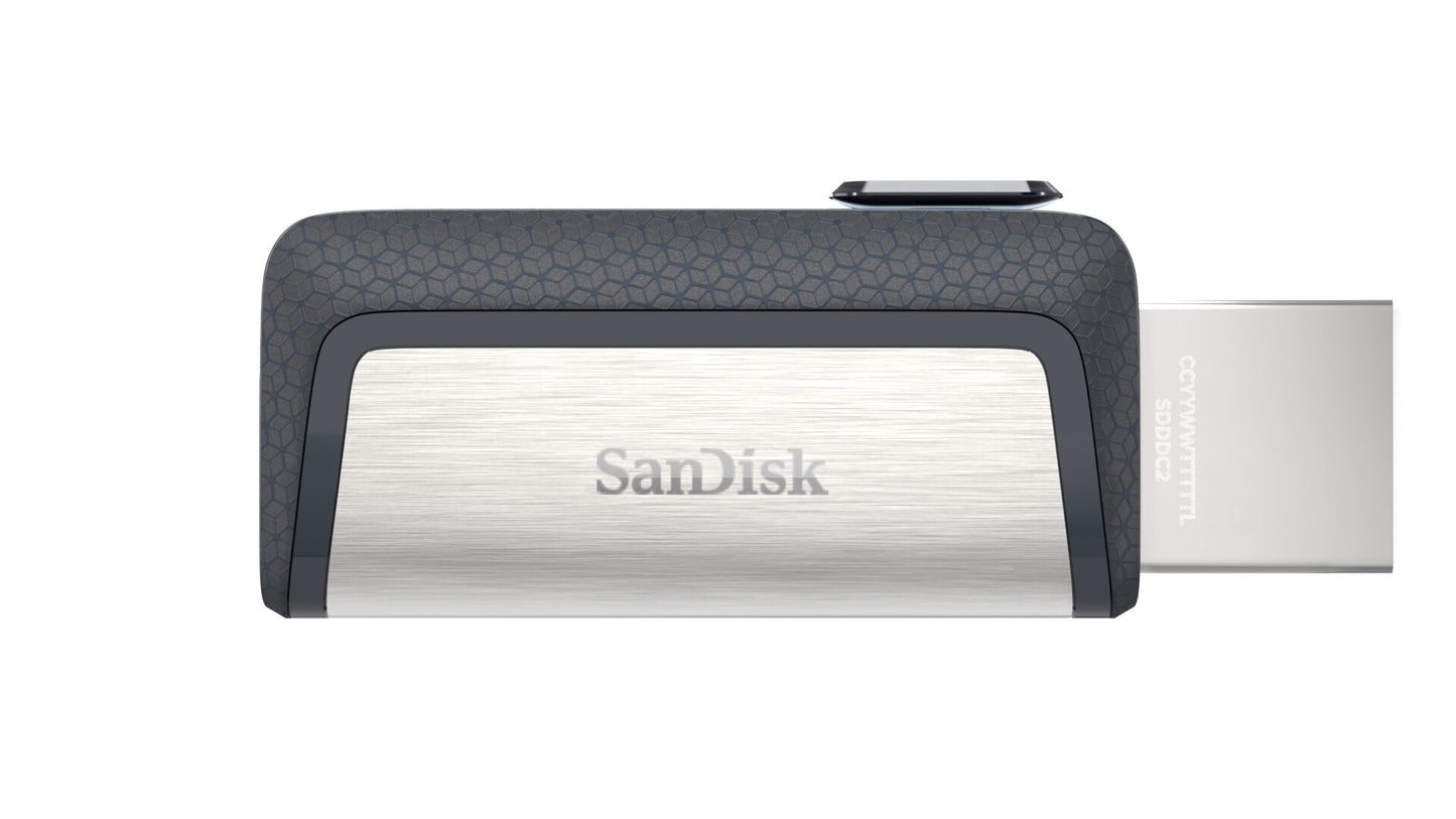 SanDisk Ultra Dual Drive USB Type-C USB-sticka 64 GB USB Type-A / USB Type-C 3.2 Gen 1 (3.1 Gen 1) Svart, Silver