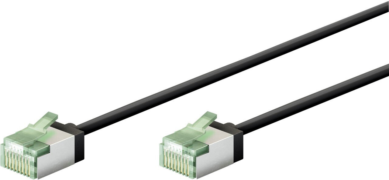 Goobay 74350 nätverkskablar Svart 0,15 m Cat8.1 U/FTP (STP)