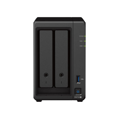 Synology DiskStation DS723+ NAS- & lagringsservrar Tower Ryzen Embedded R1600 2 GB DDR4 DiskStation Manager Svart