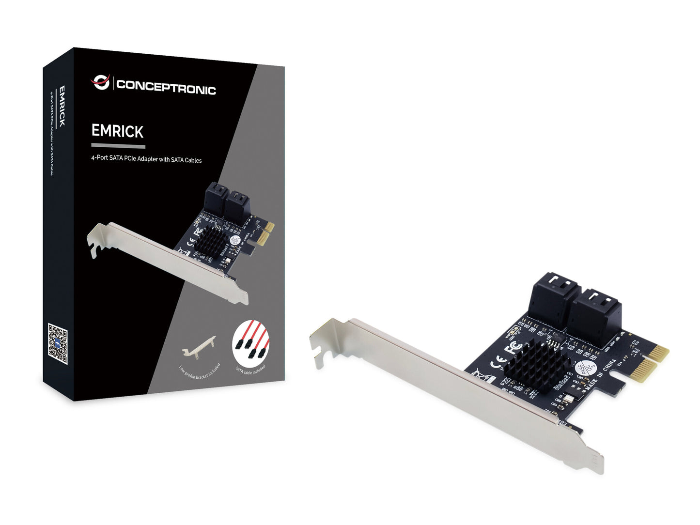 Conceptronic EMRICK03G nätverkskort/adapters Intern SATA