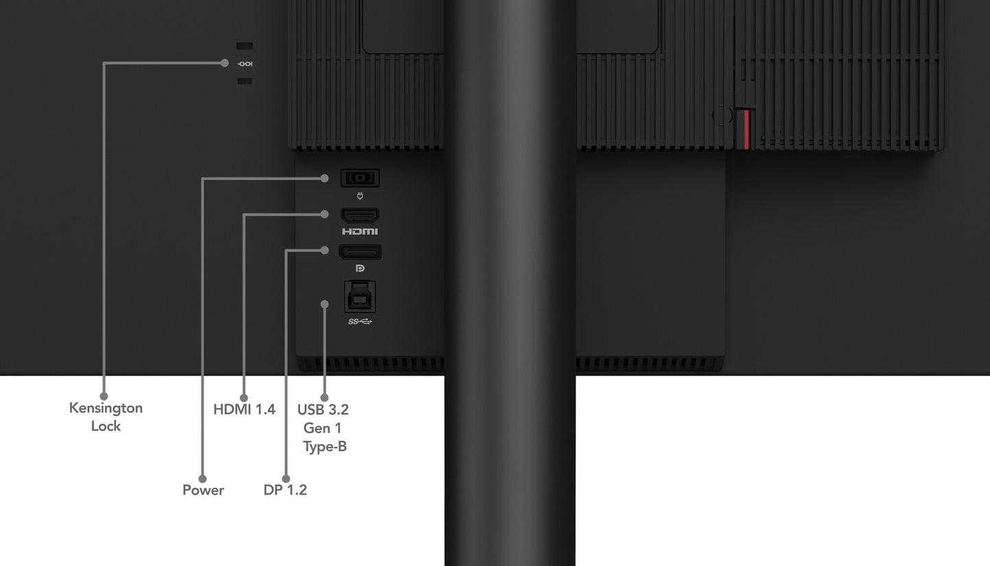 Lenovo ThinkCentre Tiny-In-One 24 Gen 5 LED display 60,5 cm (23.8") 1920 x 1080 pixlar Full HD Pekskärm Svart