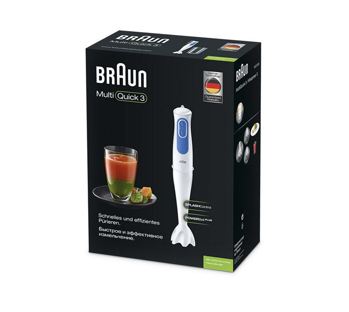 Braun MQ 3000 Smoothie 0,6 l Stavmixer 700 W Blå, Vit