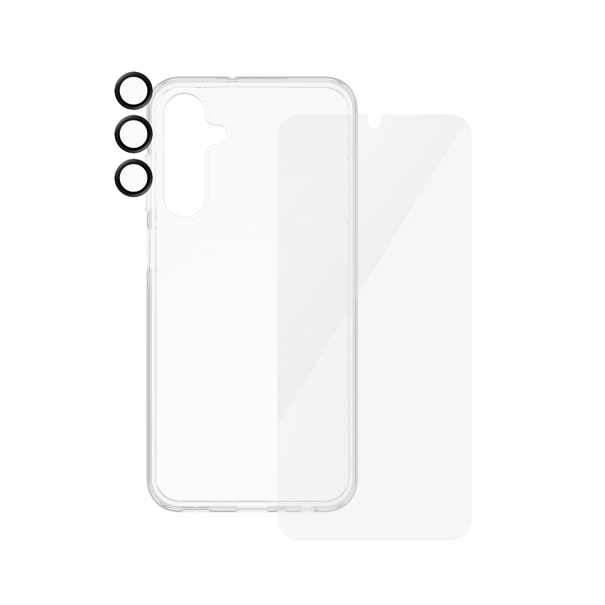 PanzerGlass SAFE. by 3-in-1 Pack Samsung New A24 5G Genomskinligt skärmskydd 1 styck