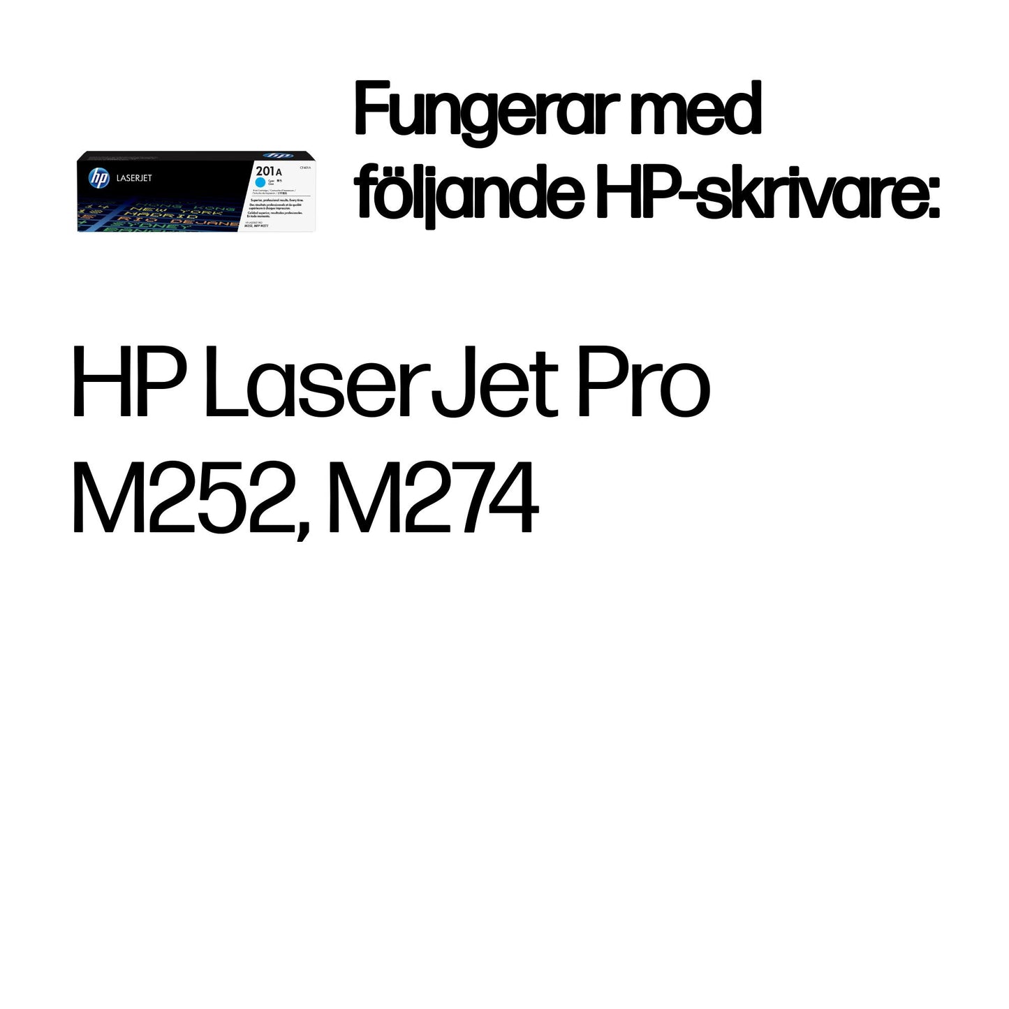 HP 201A cyan original LaserJet-tonerkassett