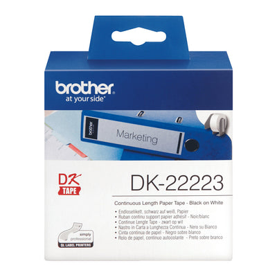 Brother DK-22223 utskriftsbara etiketter Vit