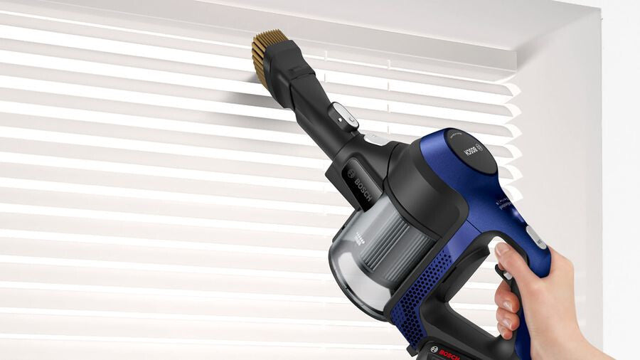 Bosch Serie 6 BBS611MAT upprättstående dammsugare och elektrisk sopborste 2-in-1 stick vacuum Batteri Torr Utan påse 0,3 l Blå 2,5 Ah