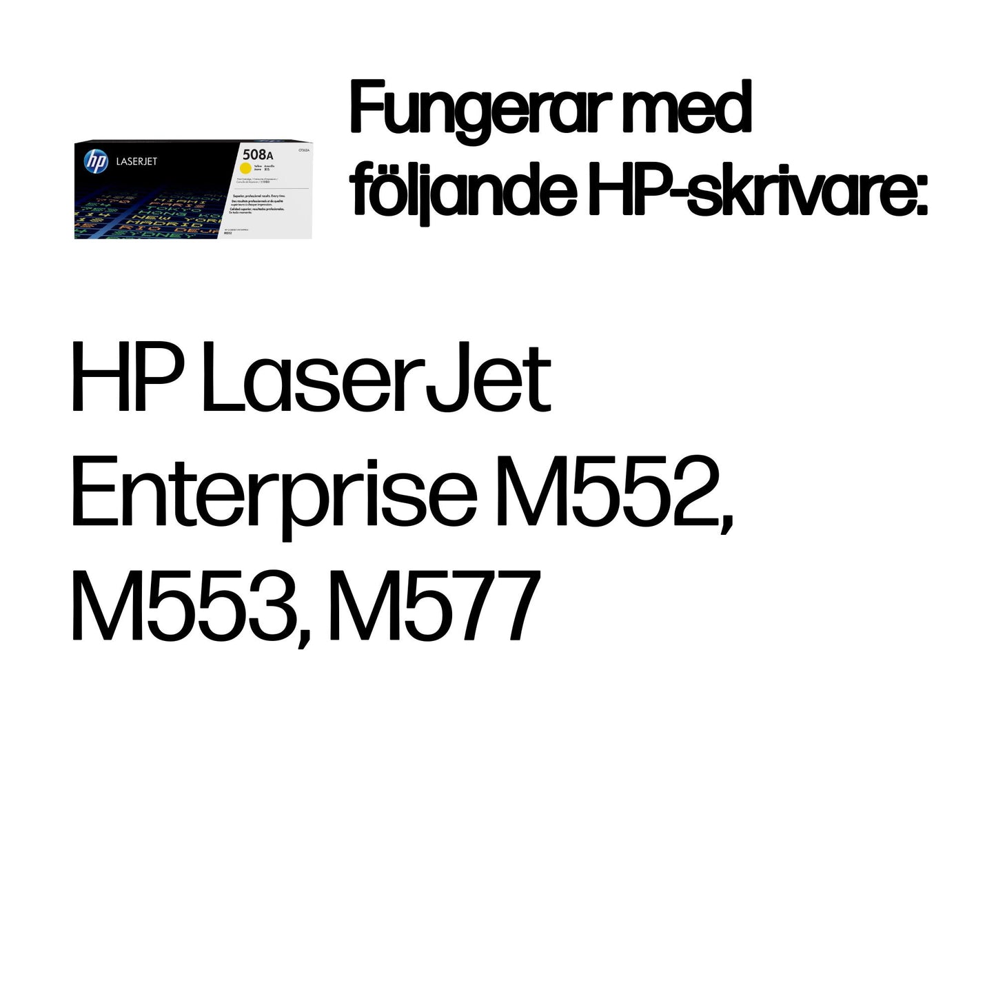 HP 508A gul original LaserJet-tonerkassett