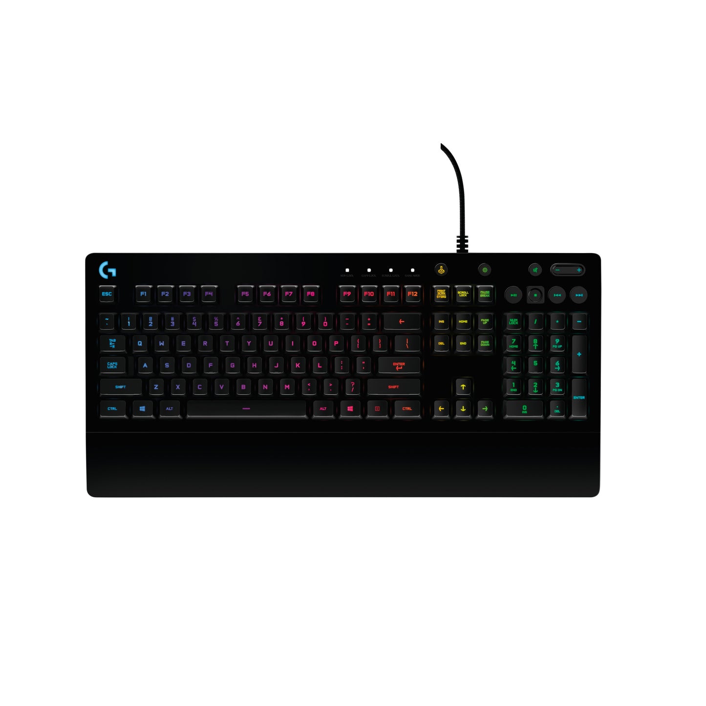 Logitech G G213 Prodigy tangentbord Spela USB QWERTY Nordic Svart