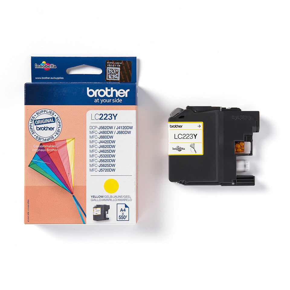 Brother LC223Y bläckpatroner 1 styck Original Gul
