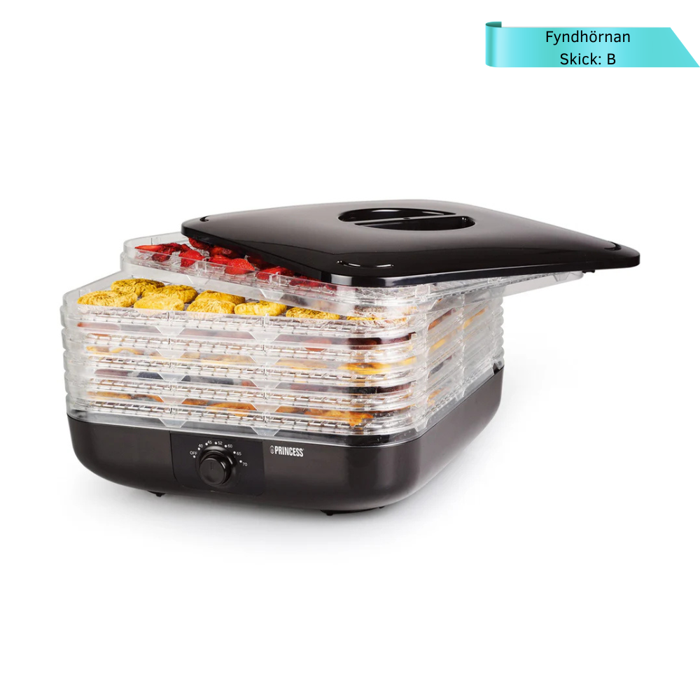Princess 112380 Svamp- & Frukttork 6 Nivåer 350W – Outlet