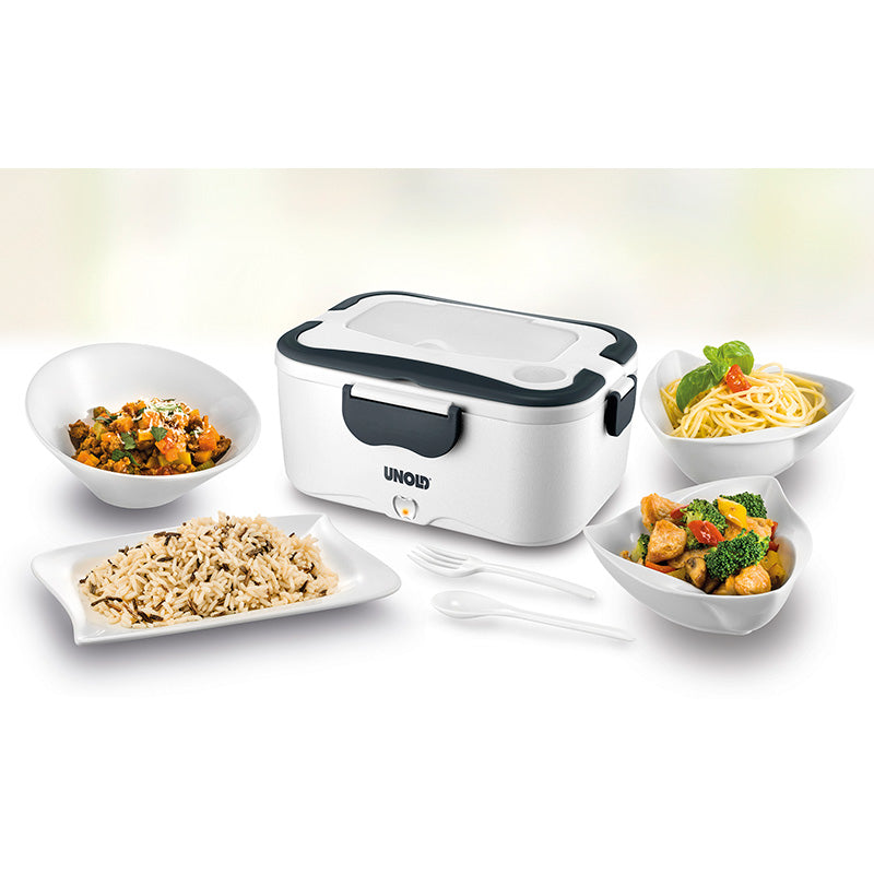 UNOLD 58850 Elektrisk lunchlåda 1,5L 35W Vit/Grå – Outlet