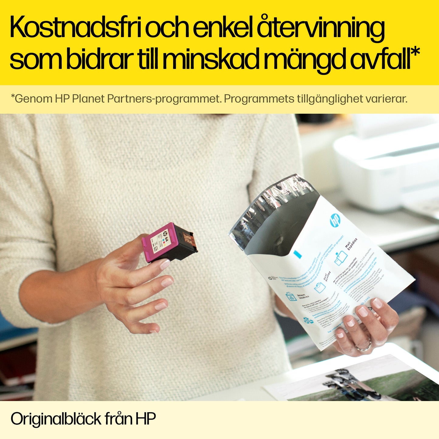 HP 991X svart original PageWide-patron med hög kapacitet