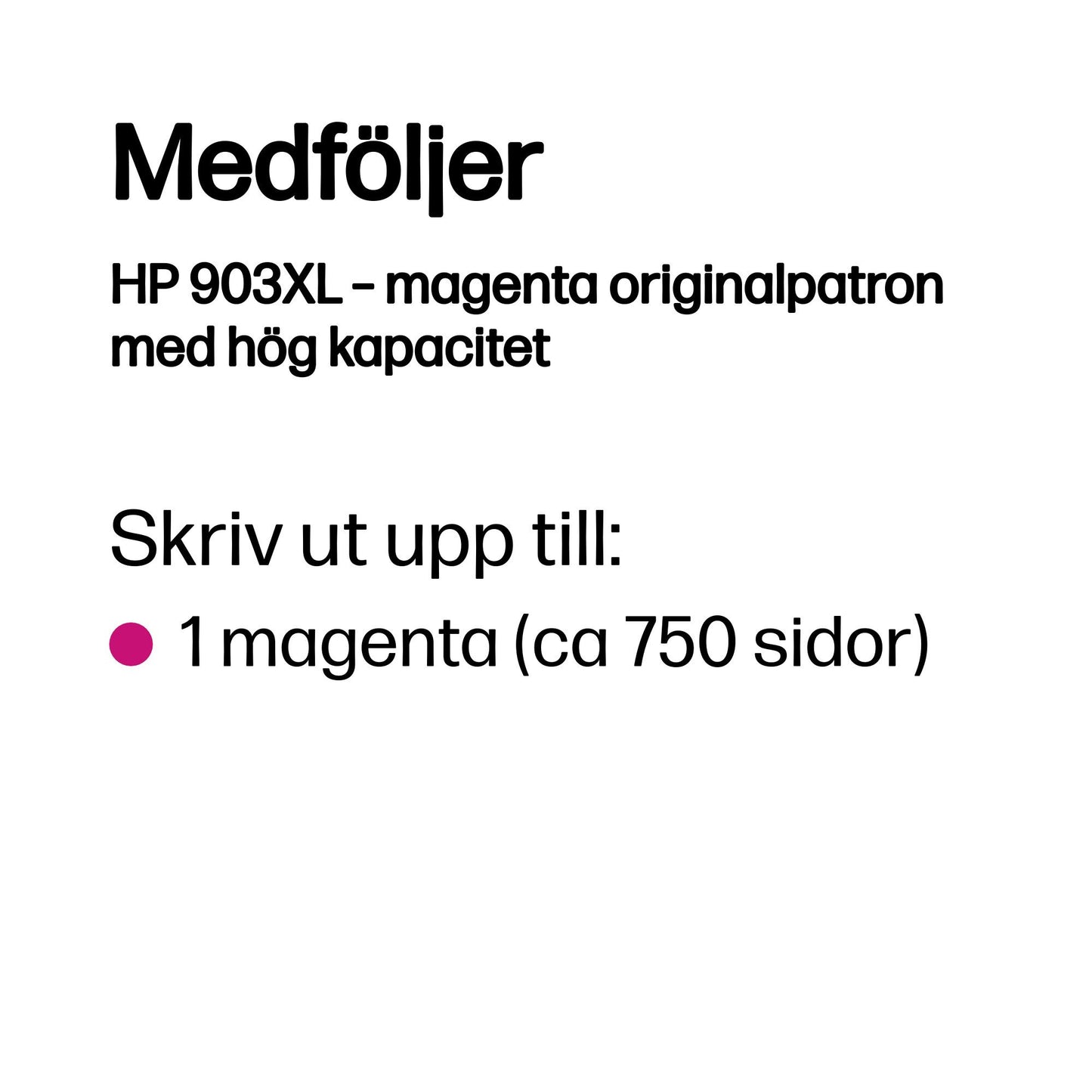 HP 903XL – magenta originalpatron med hög kapacitet