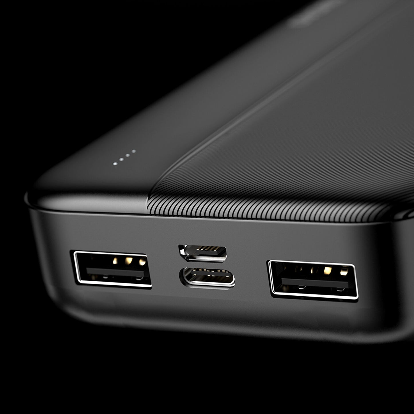 DUDAO powerbank 20000mAh 2xUSB-A 10W black K4S+ Svart
