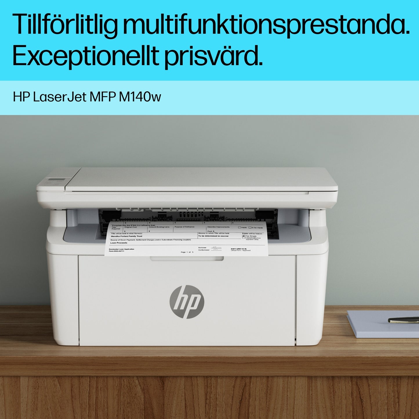 HP LaserJet MFP M140w-skrivare