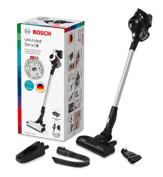 Bosch Serie 6 BBS611BSC upprättstående dammsugare och elektrisk sopborste 2-in-1 stick vacuum Batteri Torr Utan påse Svart 2,5 Ah