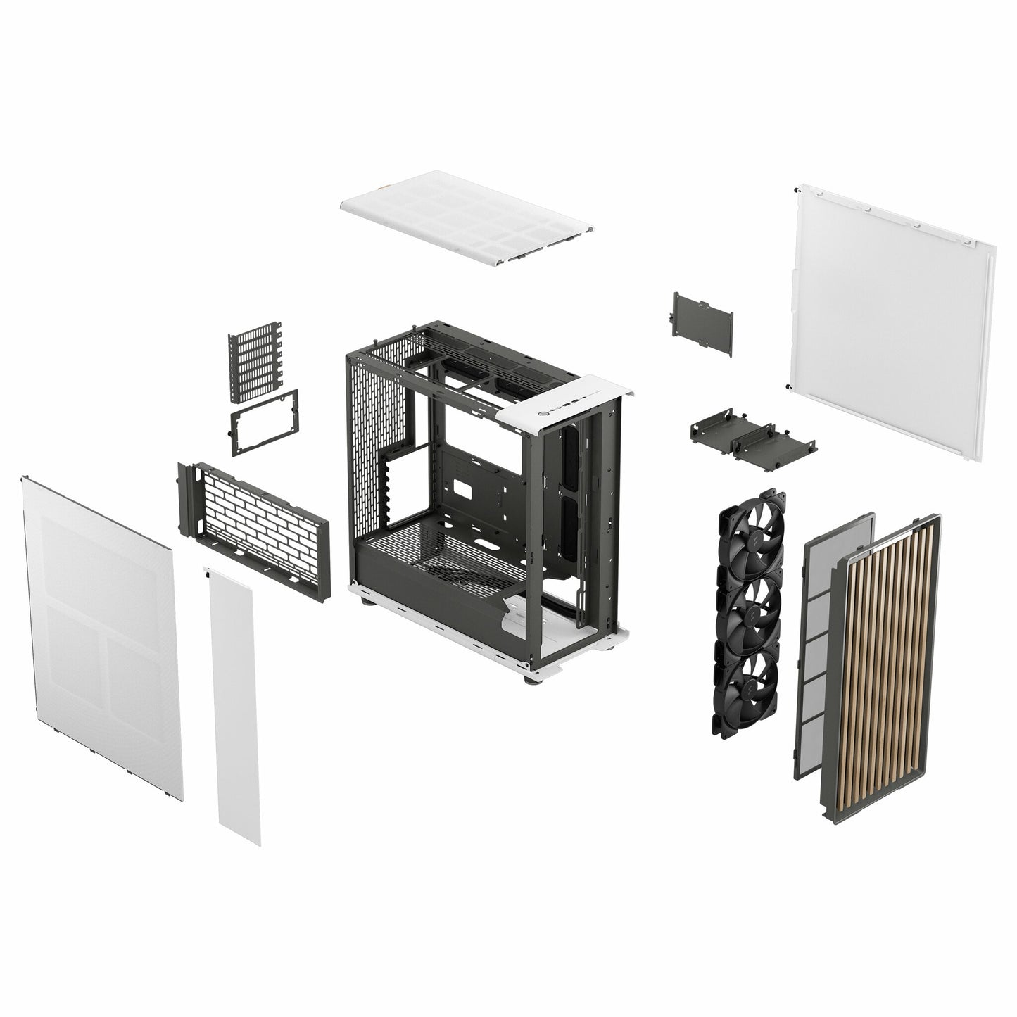 Fractal Design FD-C-NOR1X-03 datorväskor Midi Tower Vit