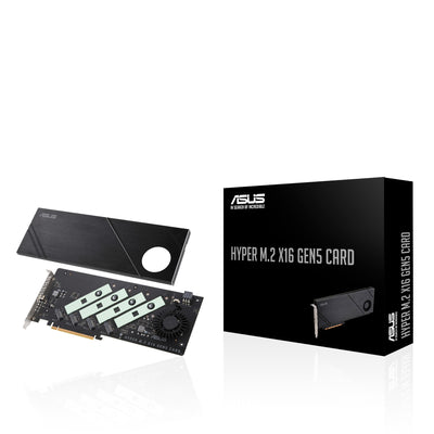 ASUS Hyper M.2 x16 Gen5 Card nätverkskort/adapters Intern