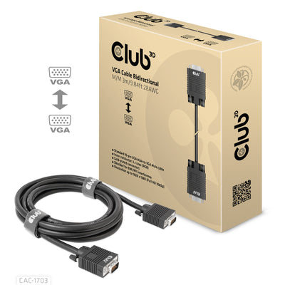 CLUB3D CAC-1703 VGA-kabel