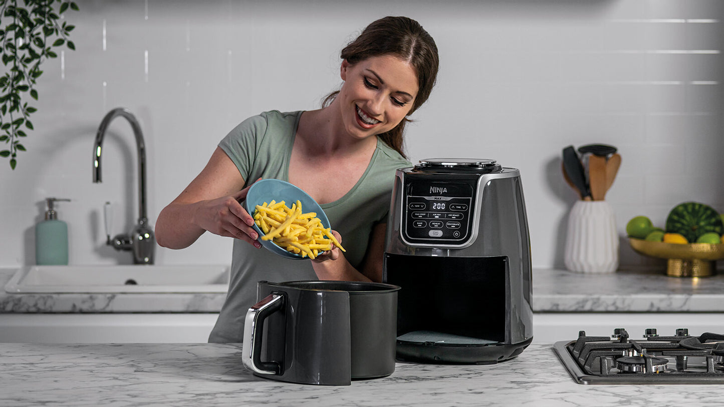 Ninja AF160 Single 5,2 l Fristående 1750 W Varmluftsfritös Grå