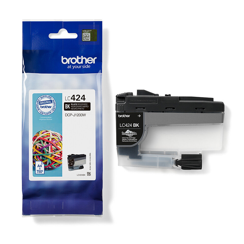 Brother LC424BK bläckpatroner 1 styck Original Svart