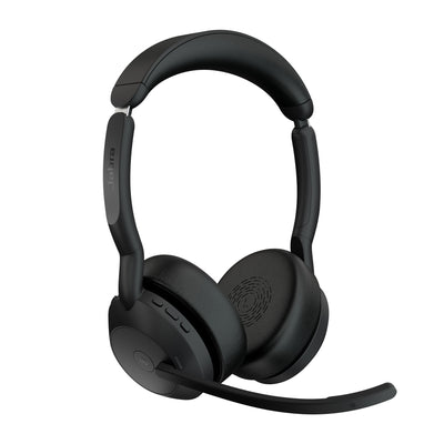 Jabra 25599-999-989 hörlur och headset Kabel & Trådlös Huvudband Kontor/callcenter Bluetooth Laddningsställ Svart
