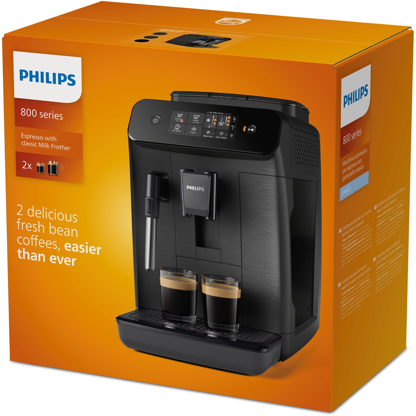 Philips 800 series EP0820/00 kaffemaskin Helautomatisk Espressomaskin 1,8 l