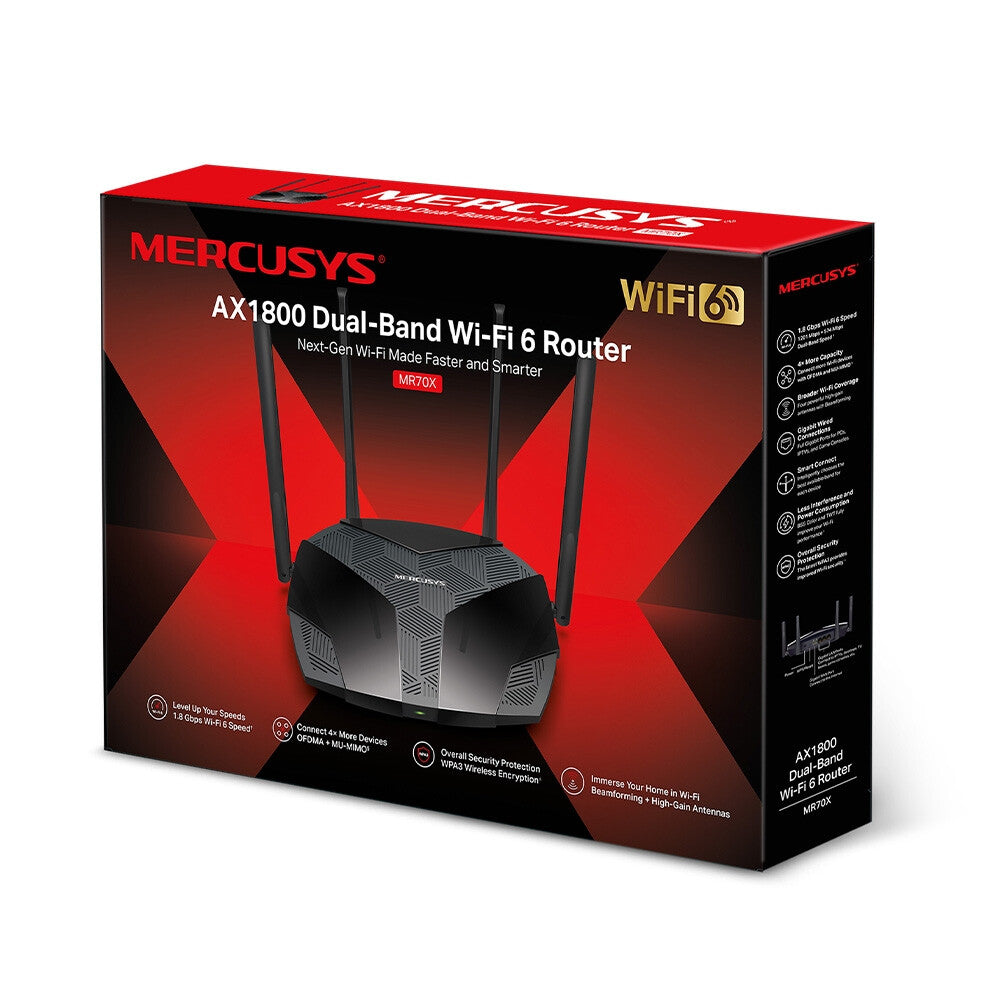 TP-Link MR70X trådlös router Gigabit Ethernet Dual-band (2,4 GHz / 5 GHz) Svart